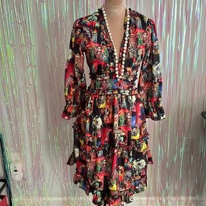 Karma Highway, Dia de los Muertos (Day of the Dead) dress, NWT, one Size